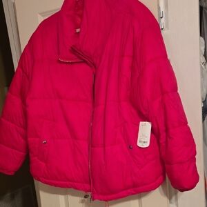 Xersion Women's Bright Pink Puffer Jacket